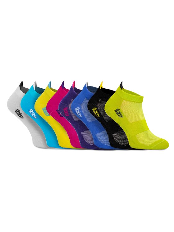 Zestaw 8 par niskich skarpet unisex Zooksy, Rozmiar 41/46, Kolorowy, Skoksy