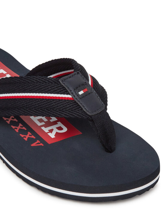 Tommy Hilfiger Tommy Hilfiger Šlepetės per pirštą Corporate Hilfiger Beach FM0FM05436 Tamsiai mėlyna