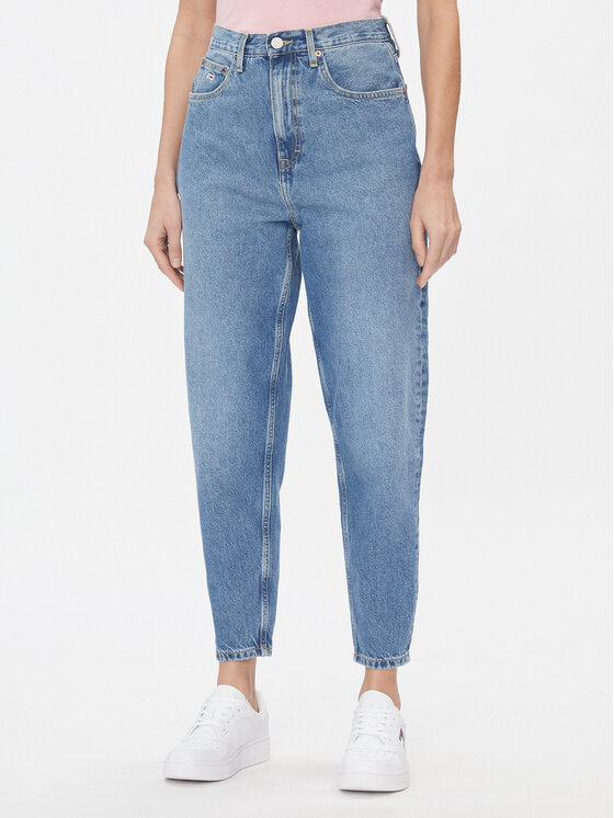 Tommy Jeans Tommy Jeans Traperice DW0DW17490 Plava Mom Fit