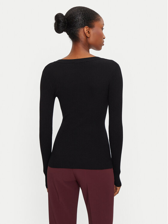 Morgan Morgan Pulover 201-MBANBI.N Črna Slim Fit