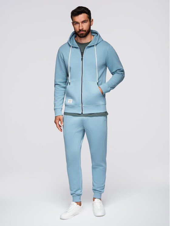 Ombre Ombre Komplet dresowy Z119 Błękitny Regular Fit