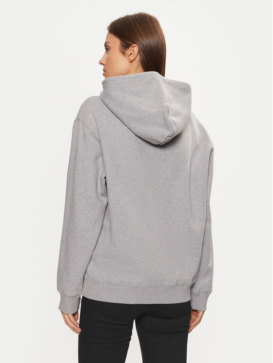 Tommy Jeans Tommy Jeans Mikina DW0DW19407 Šedá Relaxed Fit