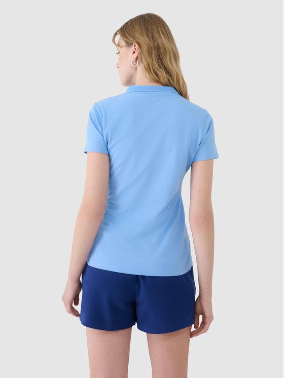 4F 4F Polo 4FWMM00TPTSF365-32S Niebieski Slim Fit