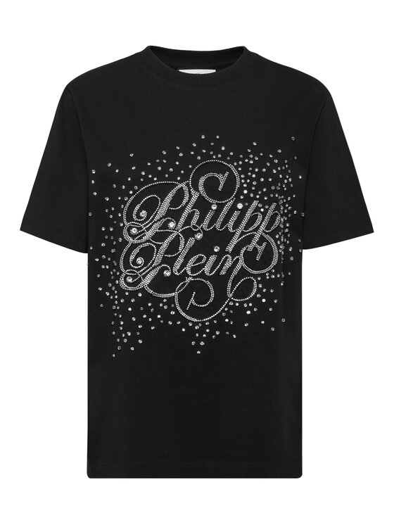 PHILIPP PLEIN PHILIPP PLEIN T-Shirt 23593 Czarny Over Fit