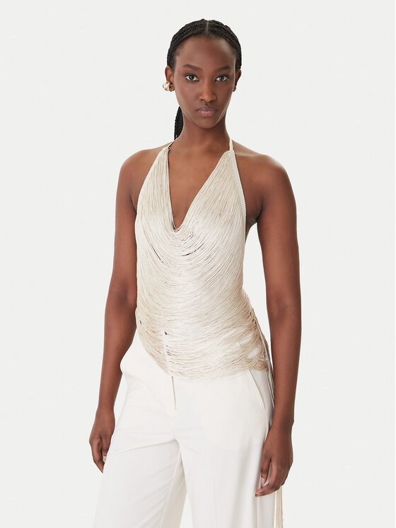 Patrizia Pepe Patrizia Pepe Top 8F0113/J406-W409 Bež Regular Fit