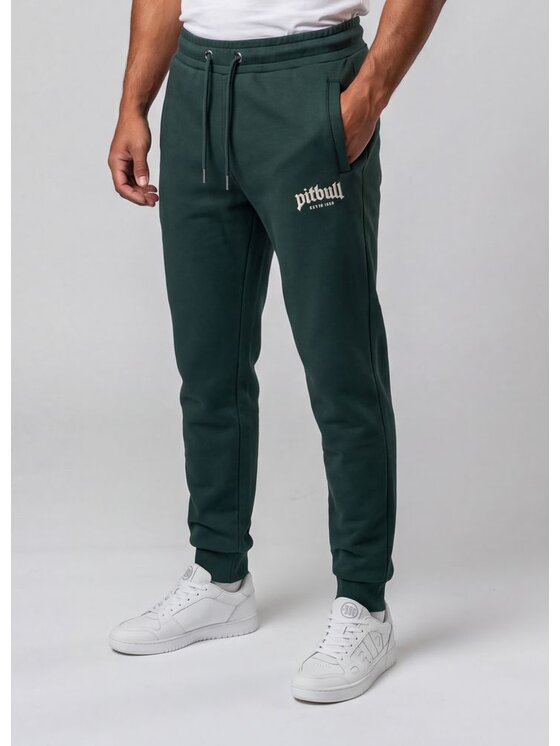 PITBULL PITBULL Spodnie dresowe TAYLOR Zielony Regular Fit