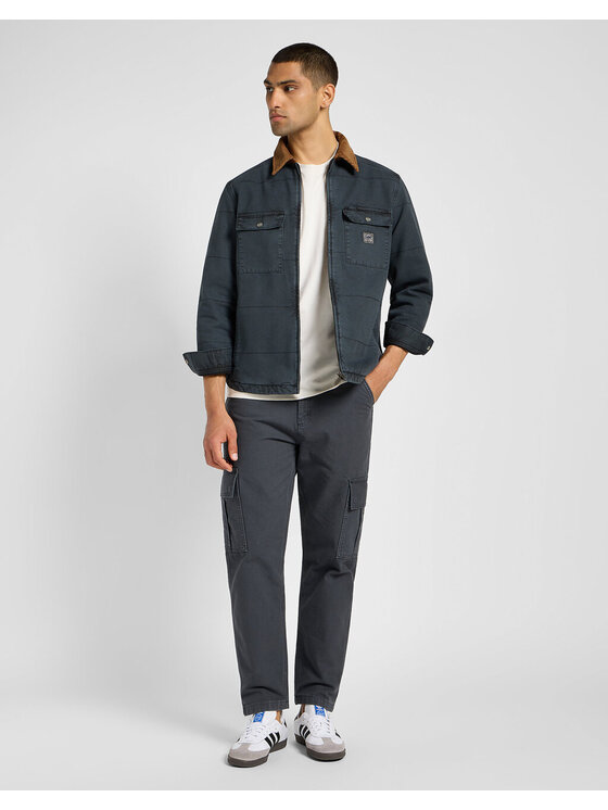 Lee Lee Chinosy CARGO PANT Szary Loose Fit