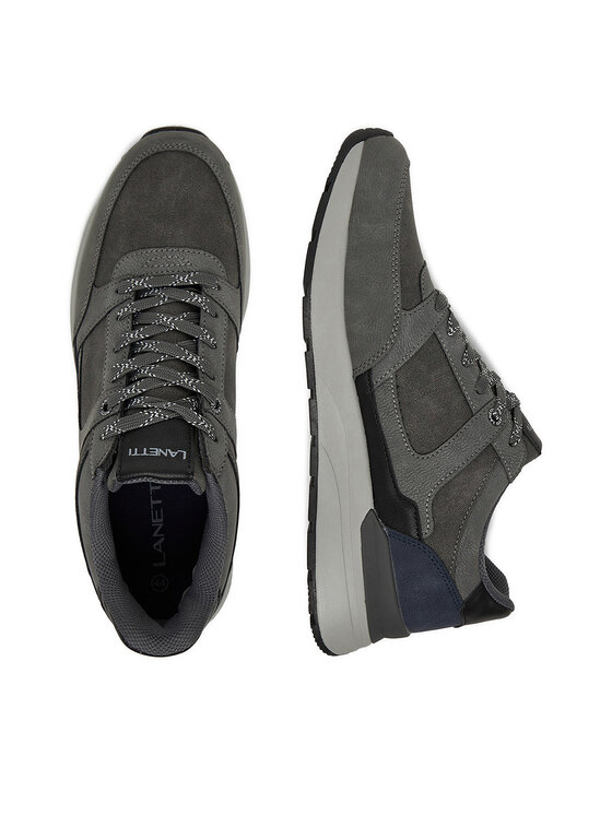 Lanetti Lanetti Sneakersy CEO-REUS-01 Szary