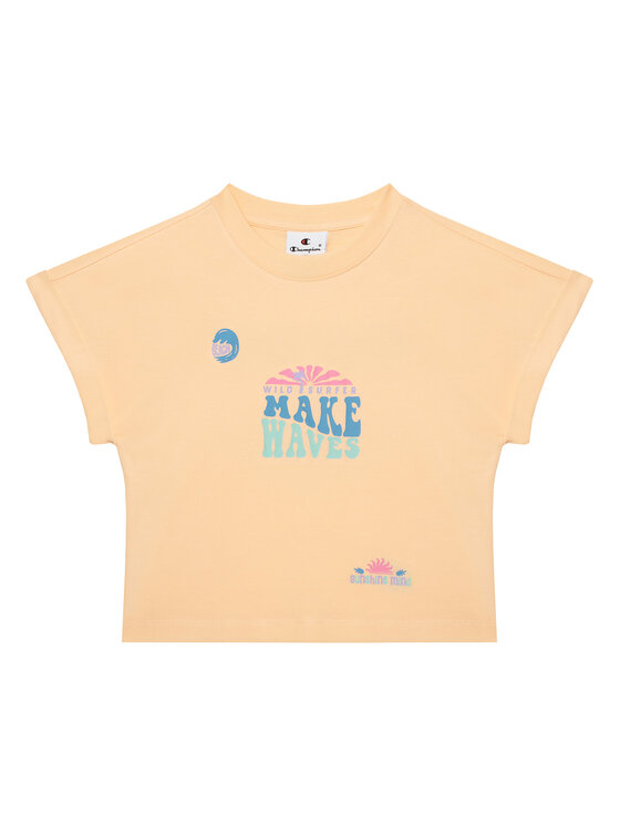 Champion Champion T-krekla un šortu komplekts 405127 Oranžs Regular Fit