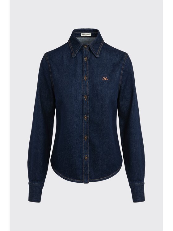 MARI PRETI MARI PRETI camicia di jeans Denim Dream Blu scuro Regular Fit