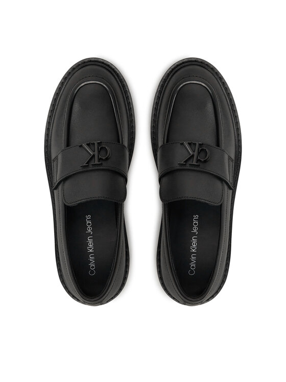 Calvin Klein Jeans Calvin Klein Jeans Loaferke Flatform Loafer Hw Mg Lth YW0YW01682 Črna