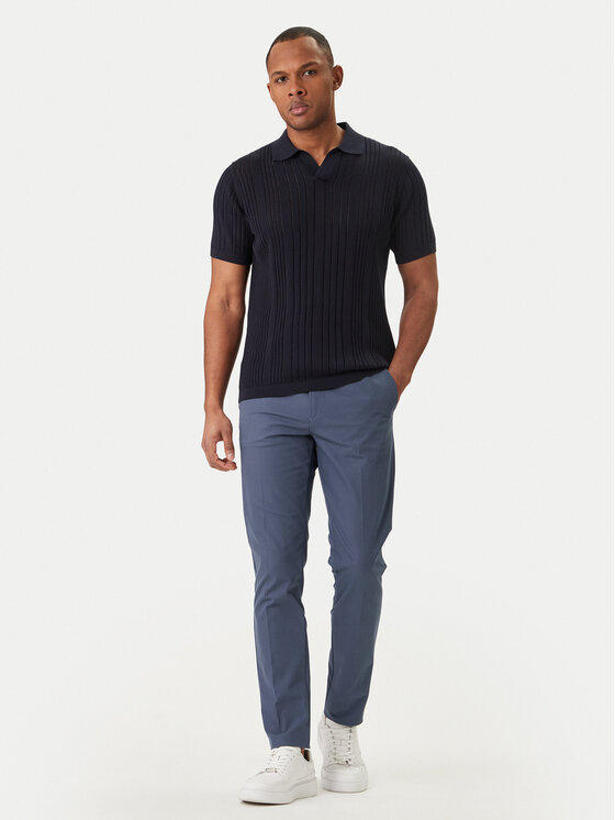 KARL LAGERFELD KARL LAGERFELD Polo särk 655016 562304 Tumesinine Regular Fit