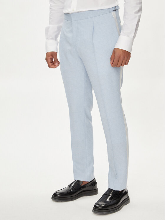 Hugo Bavlnené nohavice Getlin 242E1X 50513776 Modrá Slim Fit