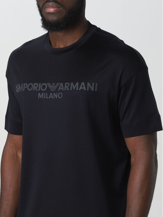 Emporio Armani Emporio Armani Tričko 3R1TDF 1JUVZ Tmavomodrá Regular Fit