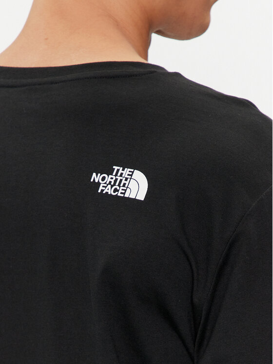 The North Face The North Face Longsleeve Simple Dome NF0A87QN Negru Regular Fit