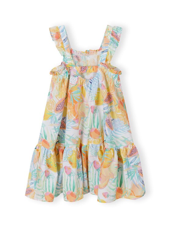 MINOTI MINOTI Sukienka codzienna 22dress55 Pomarańczowy Regular Fit