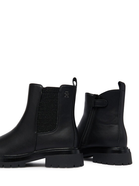 Tommy Hilfiger Tommy Hilfiger Боти T3A5-34152-1355999 S Черен