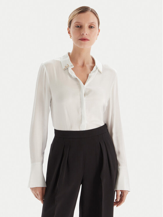 Fracomina Fracomina Camicia FS25WT6010W65101 Bianco Regular Fit