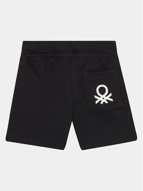 United Colors Of Benetton United Colors Of Benetton Спортивні шорти 3J70G900P Чорний Regular Fit