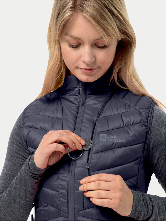 Jack Wolfskin Jack Wolfskin Αμάνικο Μπουφάν Routeburn Pro Ins Vest 1207202 Γκρι Slim Fit