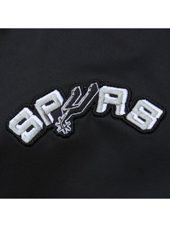 Mitchell & Ness Mitchell & Ness Bomber LIGHTWEIGHT SATIN BOMBER SAN ANTONIO SPURS Nero Regular Fit