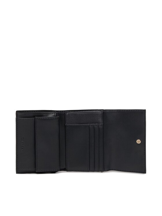 Calvin Klein Calvin Klein Piniginė Re-Lock Trifold Md K60K608994 Juoda