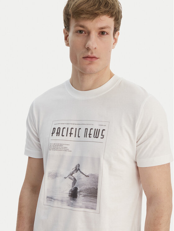 JOOP! Jeans JOOP! Jeans T-Shirt JJJ-Laulea 30101984 Λευκό Regular Fit