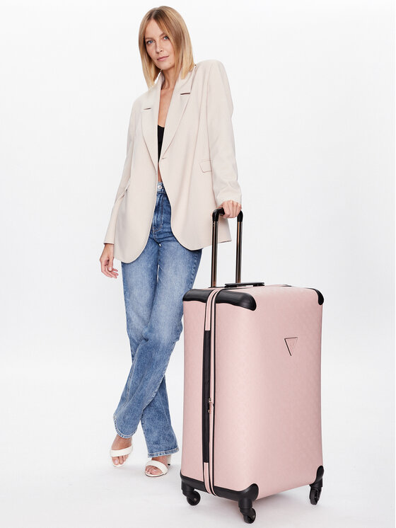Guess Guess Velik kovček Wilder (D) Travel TWD745 29480 Roza