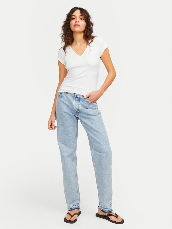 JJXX JJXX Marškinėliai Hayden 12249361 Balta Slim Fit