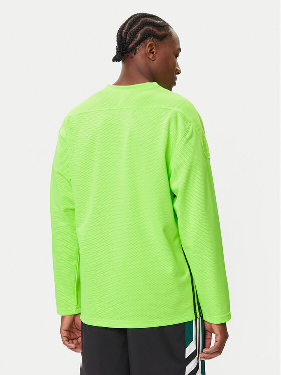 adidas adidas Longsleeve adicolor Mesh JW8379 Zielony Regular Fit