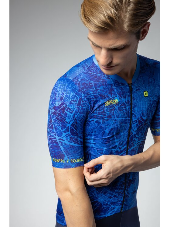 Alé Cycling Alé Cycling Koszulka rowerowa PR-E Town Niebieski Fitted Fit