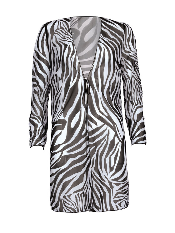 Miss Lou Miss Lou Tunica Joyce Animal Print O-ML046 Nero