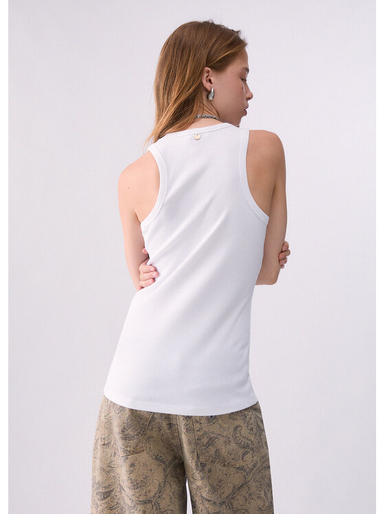 Liu Jo Liu Jo Top WF6408J4822L9373 Bianco Regular Fit