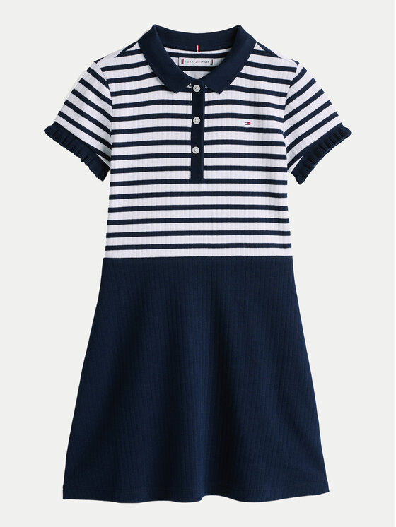 Tommy Hilfiger Tommy Hilfiger Každodenné šaty Skater KG0KG08484 D Tmavomodrá Regular Fit