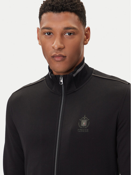 Aeronautica Militare Aeronautica Militare Majica dugih rukava 252FE2065UF00667 Crna Regular Fit