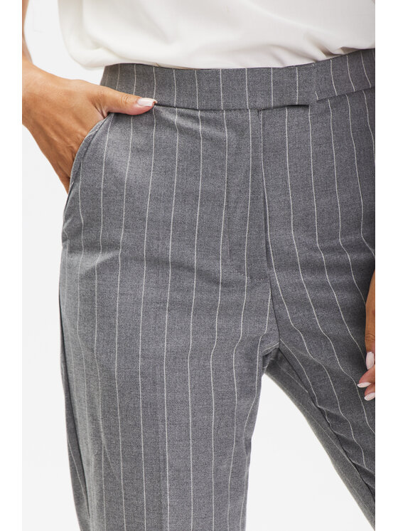 Awama Awama Spodnie damskie A678 Szary Basic Fit