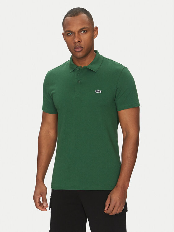 Lacoste Tricou polo DH5522 Verde Regular Fit