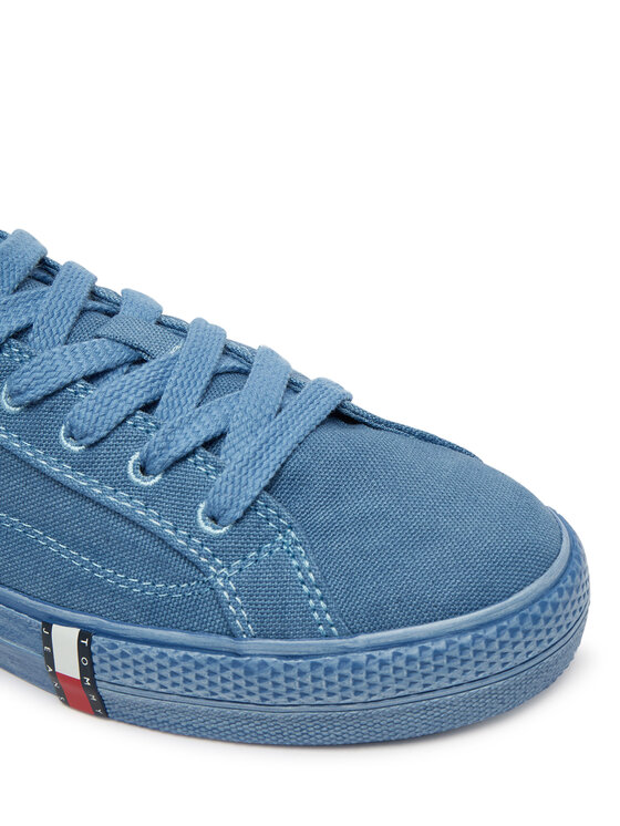 Tommy Jeans Tommy Jeans Tenisky Archive Vulc Y2K Washed Canvas EN0EN02957 Modrá