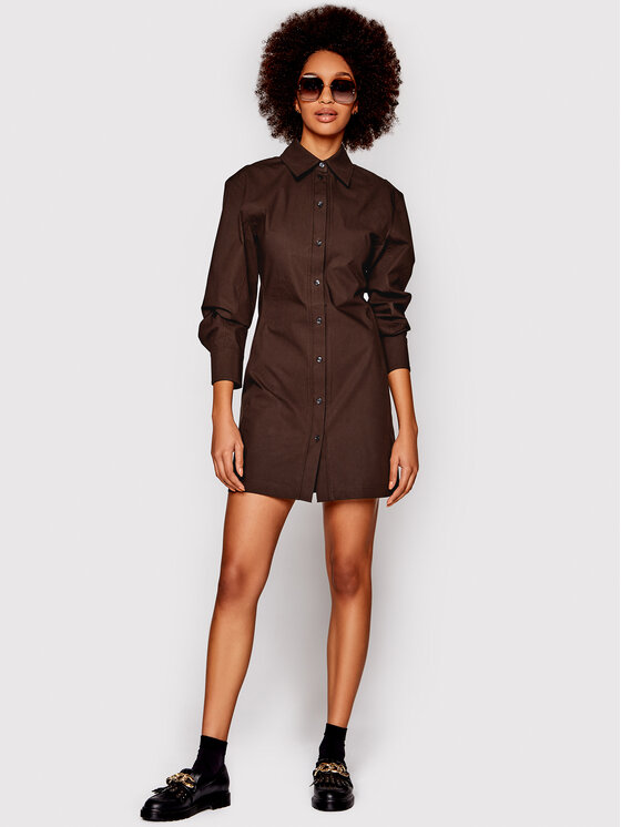 Vestito chemisier 1122WDR003220A Marrone Regular