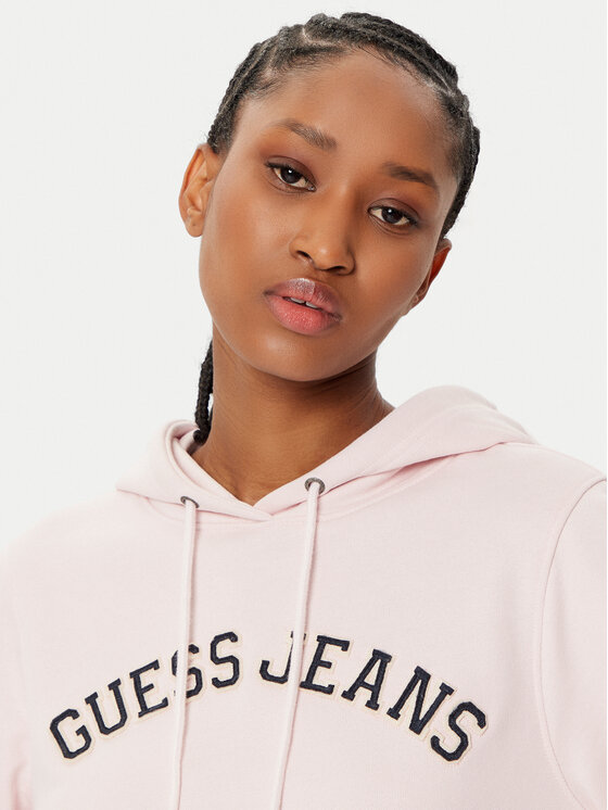 Guess Jeans Guess Jeans Pulóver W5RQ17 K68I4 Bézs Regular Fit