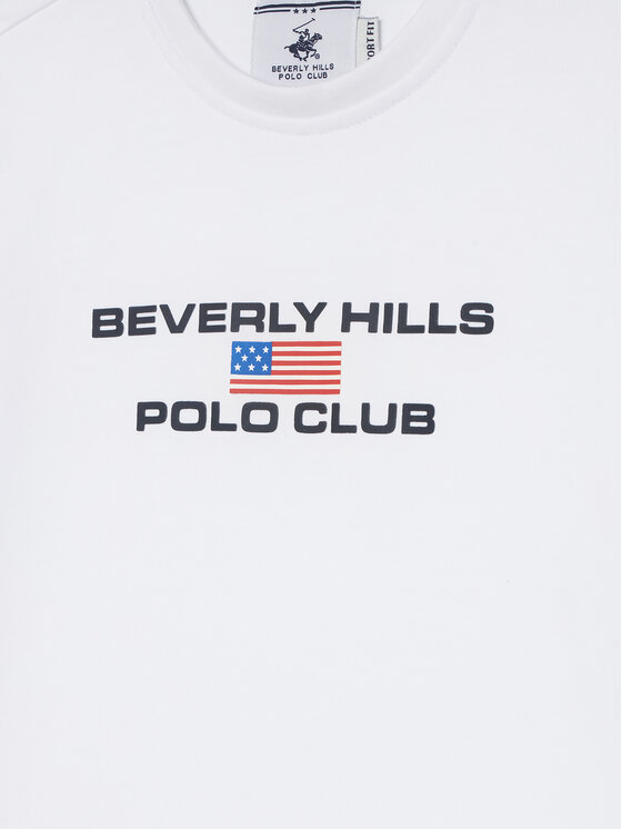 Beverly Hills Polo Club Beverly Hills Polo Club Póló P-SS26B-TS0132 Fehér Regular Fit