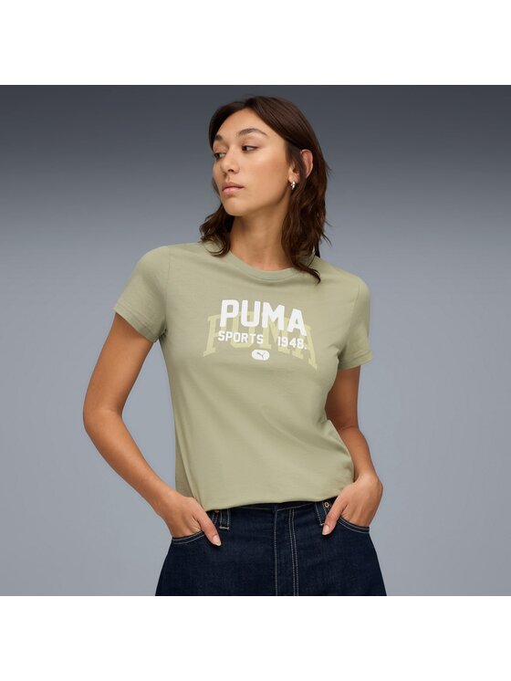 Puma Puma T-Shirt 688169 Zielony Regular Fit