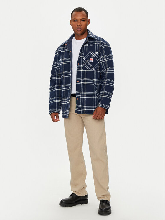 Wrangler Wrangler Geacă Casey 112357279 Albastru Relaxed Fit
