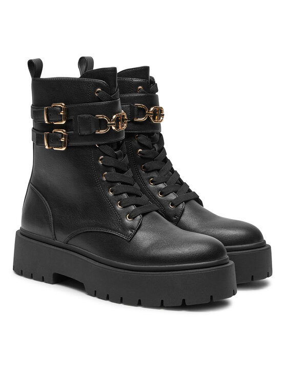 TWINSET TWINSET Ορειβατικά παπούτσια 242TCP062 Μαύρο