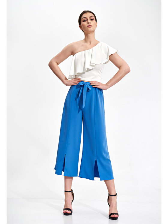 FIGL FIGL Dámske nohavice M860 Modrá Regular Fit