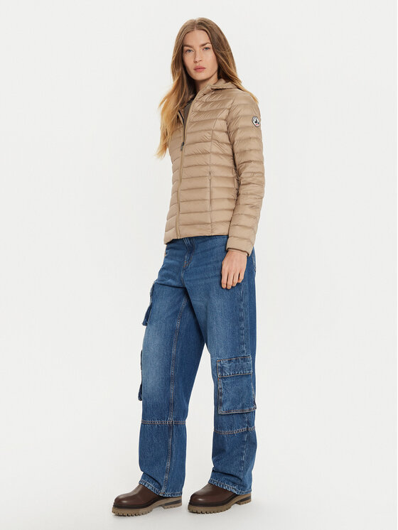 Jott Jott Kurtka puchowa Cloe P000WDOW01 Beżowy Slim Fit