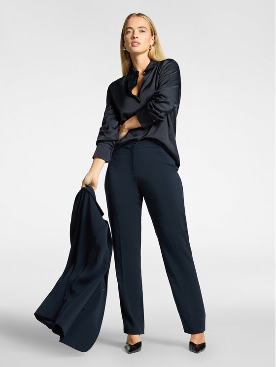 Elena Mirò Elena Mirò Spodnie materiałowe P019P000468N034 Niebieski Regular Fit