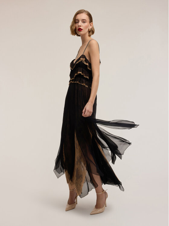 Motivi Motivi Vestito elegante 7016Q003413N033 Nero Regular Fit