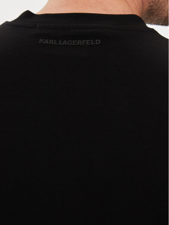 KARL LAGERFELD KARL LAGERFELD T-särk 755053 542221 Must Regular Fit
