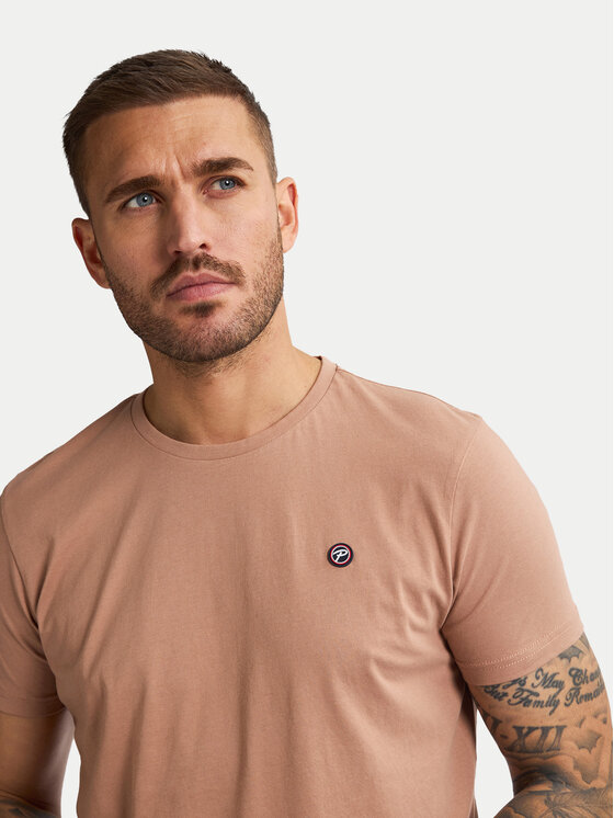 Petrol Industries Petrol Industries T-Shirt M-ROS-TSR002 Beżowy Regular Fit